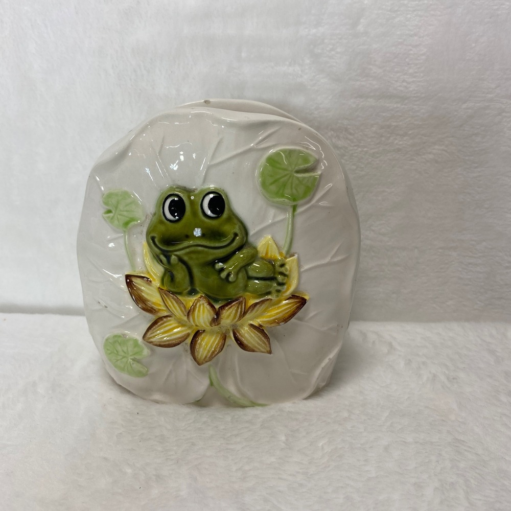 VTG Sears and Robuck Co Neil The Frog 1978 Ceramic Napkin‎ Holder Japan